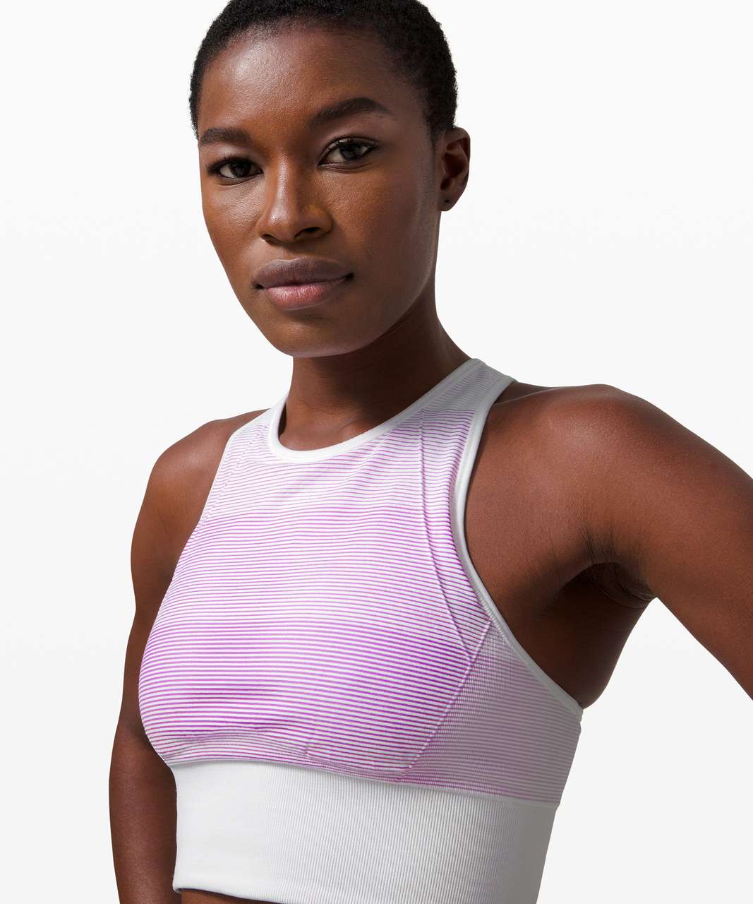 Lululemon Ebb to Train Bra *Sun - White / Pink