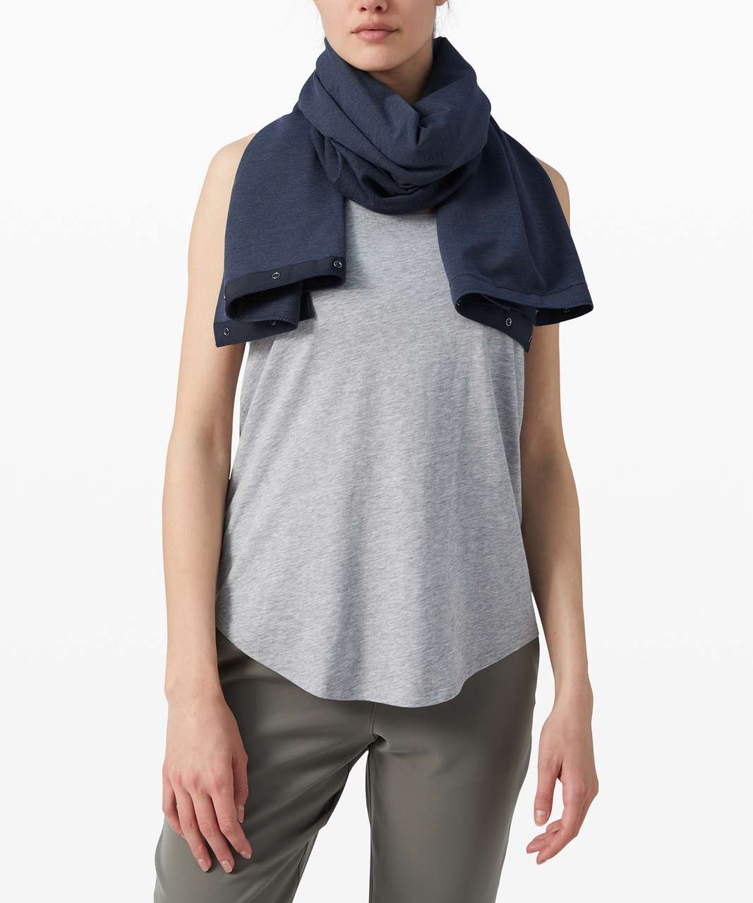 Lululemon Wool-Blend Square Scarf - Graphite Grey - lulu fanatics