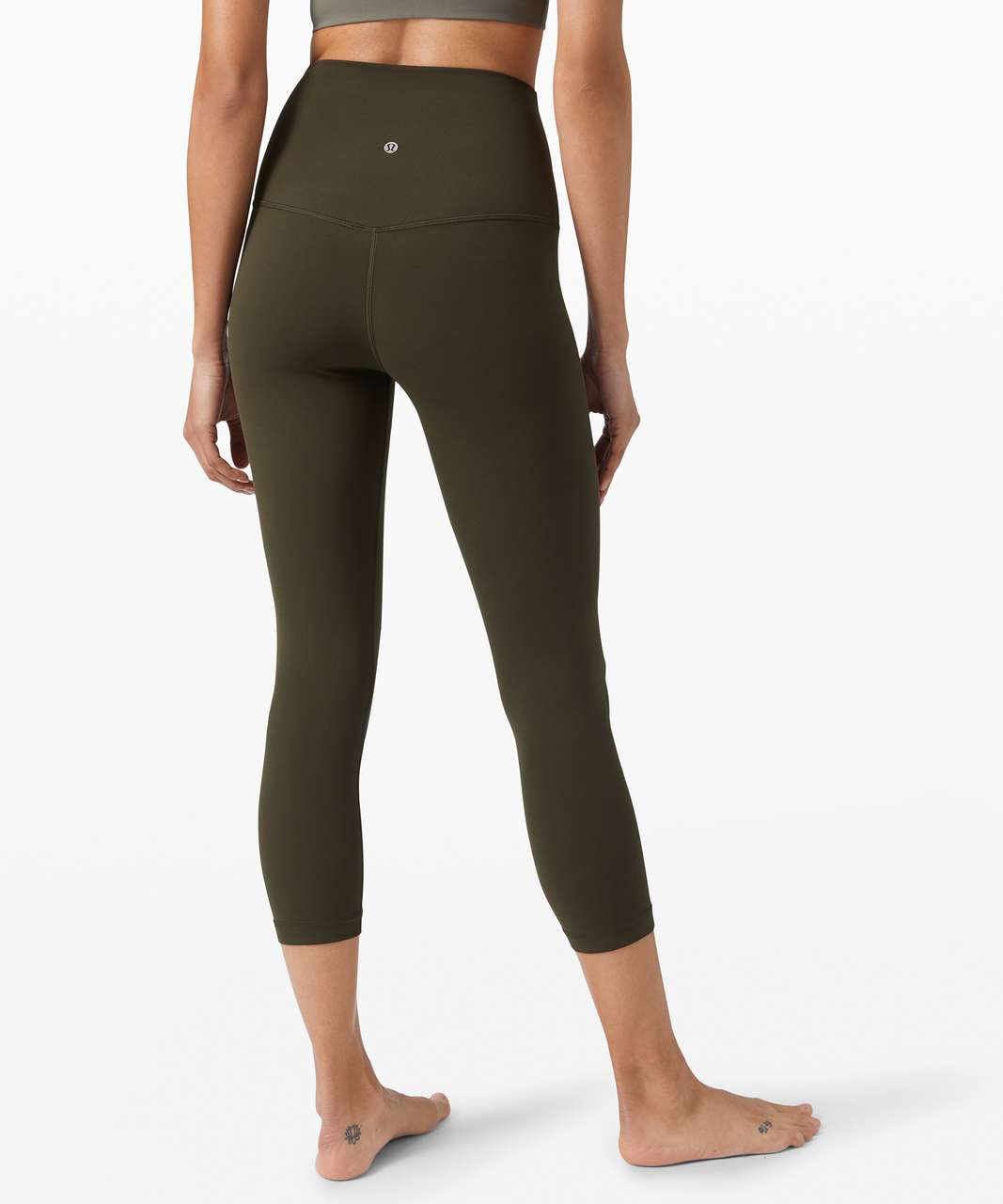 Lululemon Align Super High-Rise Crop 21" - Dark Olive