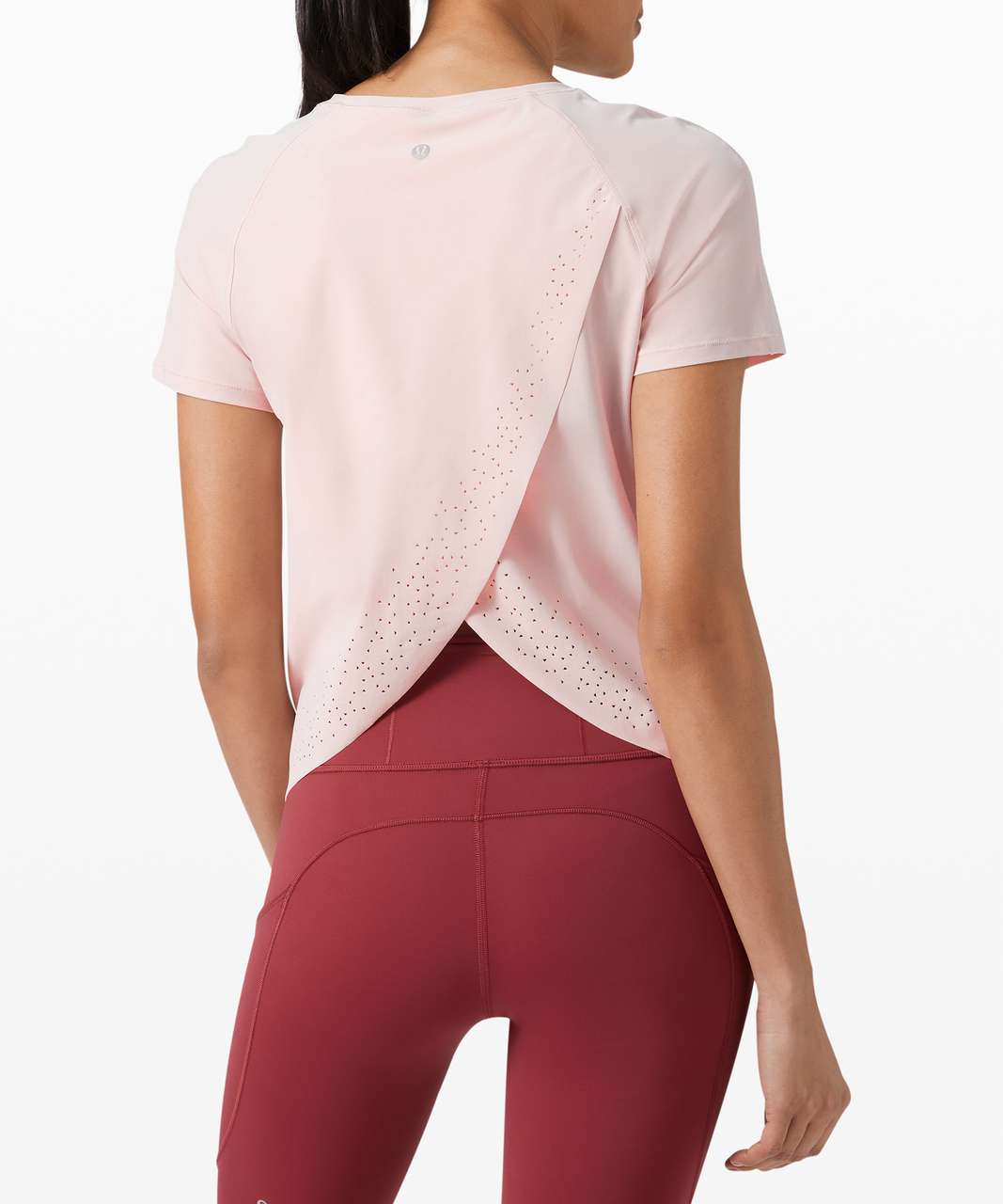 Lululemon Quick Pace Short Sleeve - Porcelain Pink