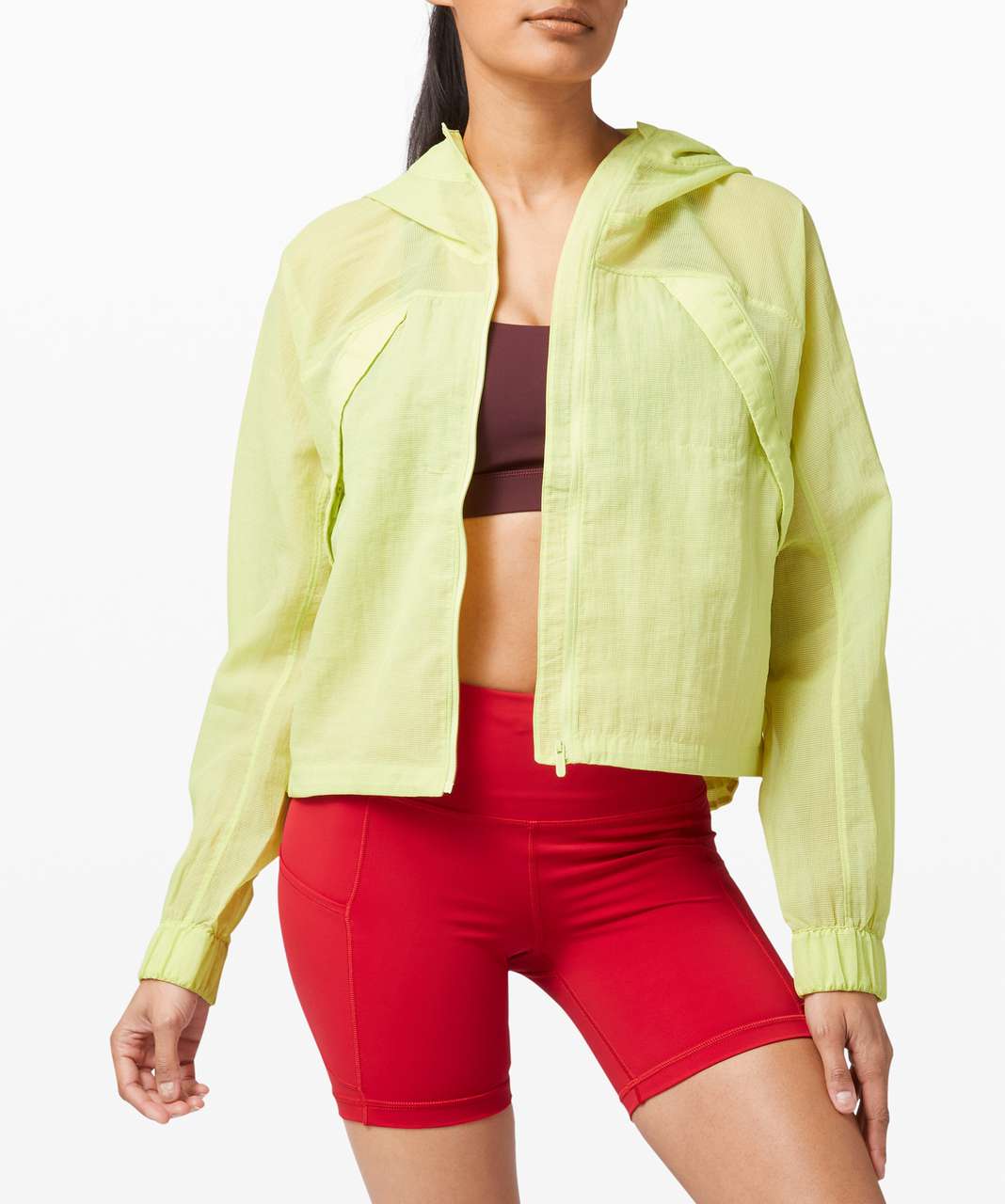 Lululemon Clear Intention Cropped Jacket - Lemon Vibe