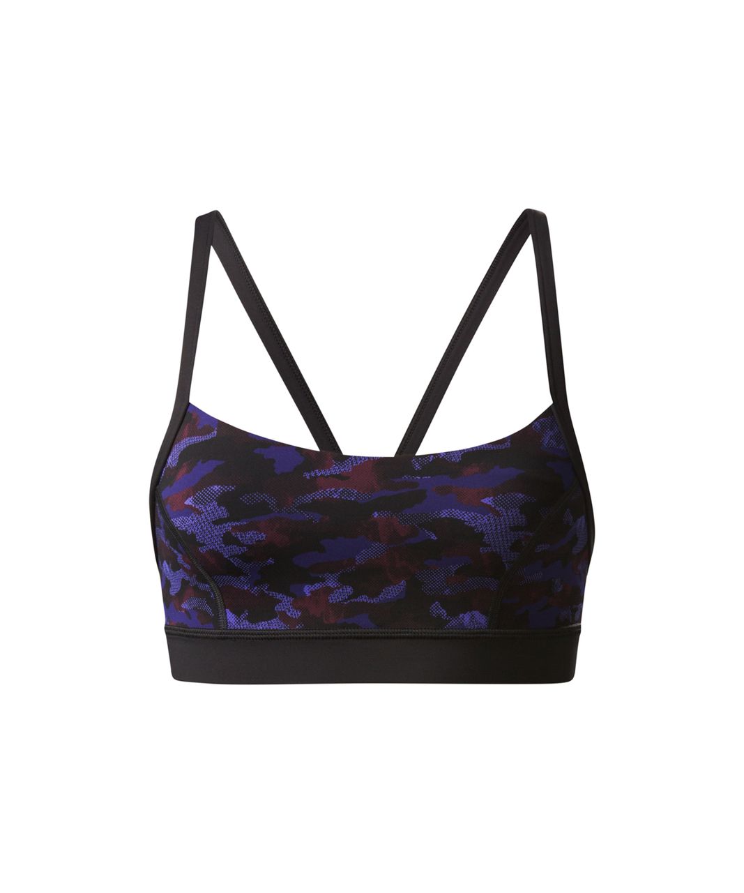 Lululemon Rise and Run Bra - Mini Hounds Camo Emperor Blue Black ...