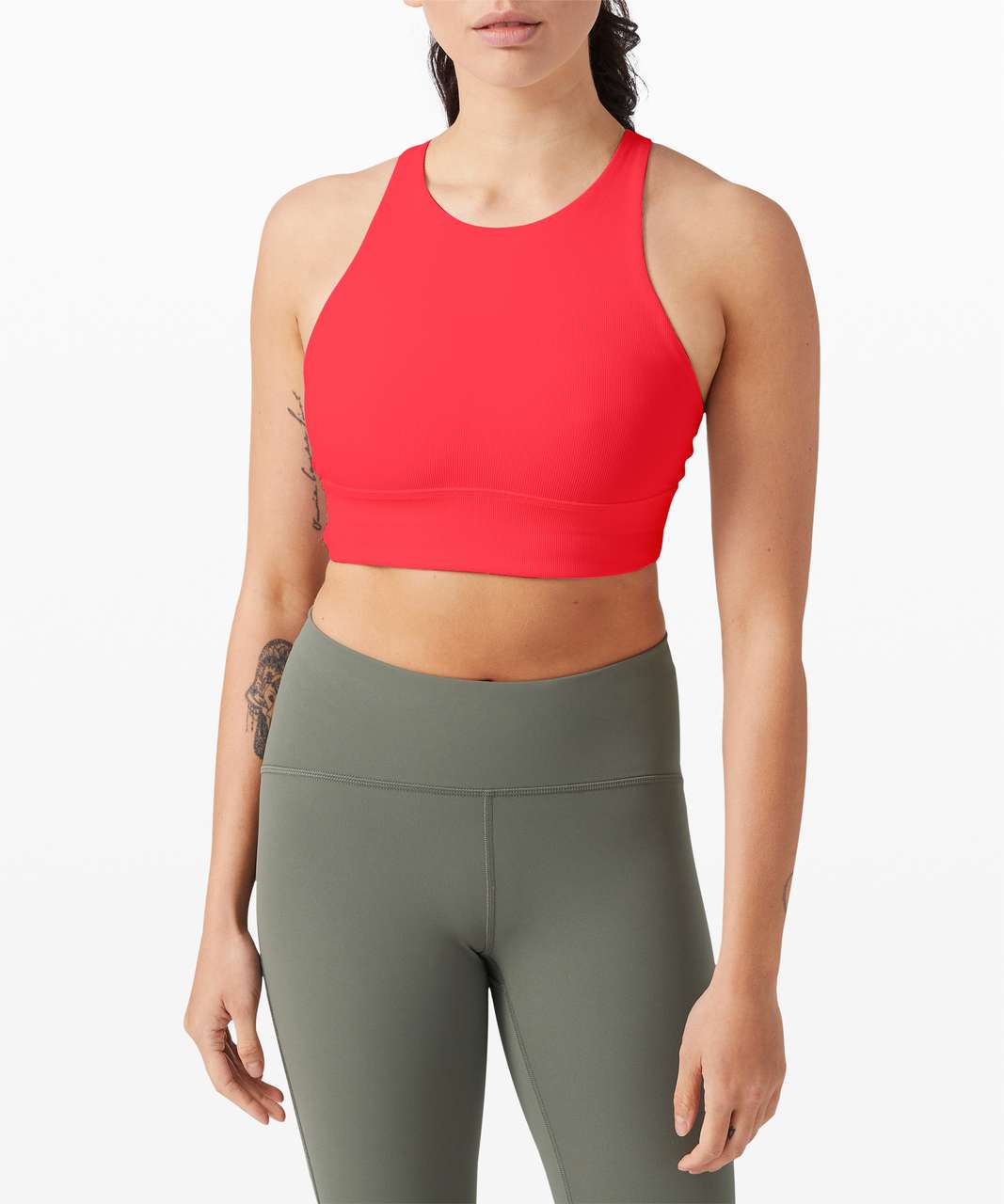 Lululemon Energy High-Neck Longline Bra Medium Support, B-D Cups - ShopStyle