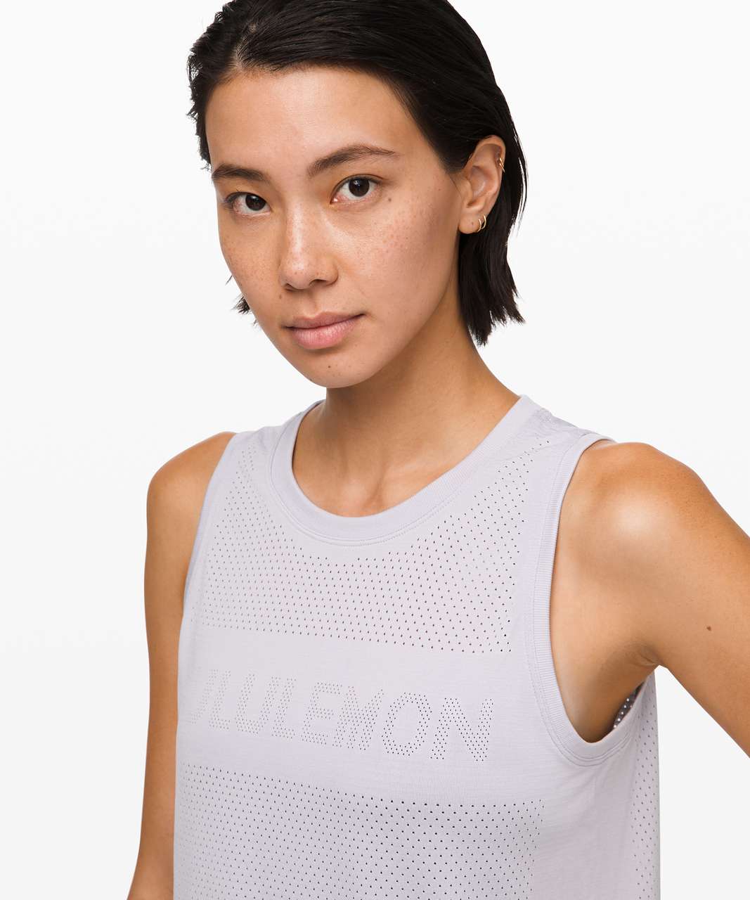 Lululemon Breeze By Muscle Crop Tank *lululemon - Silver Lilac / Silver Lilac