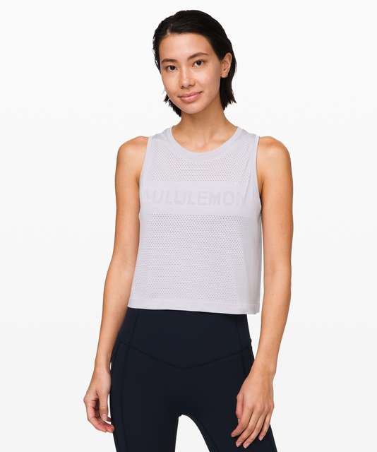 Lululemon Breeze By Muscle Crop Tank *lululemon - Brisk Blue / Brisk ...