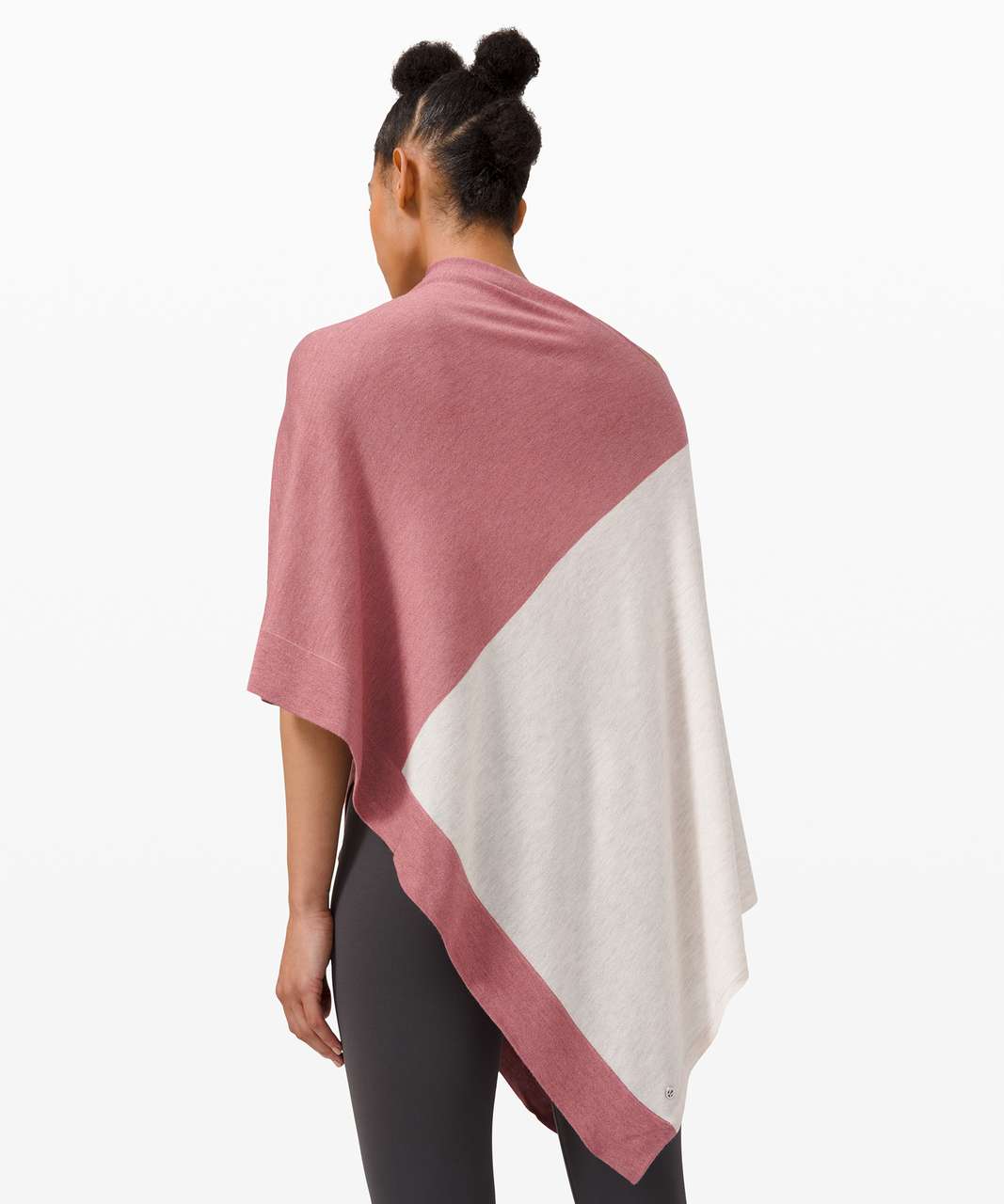 Lululemon Yin Poncho - Heathered Cherry Tint / Heathered Dune