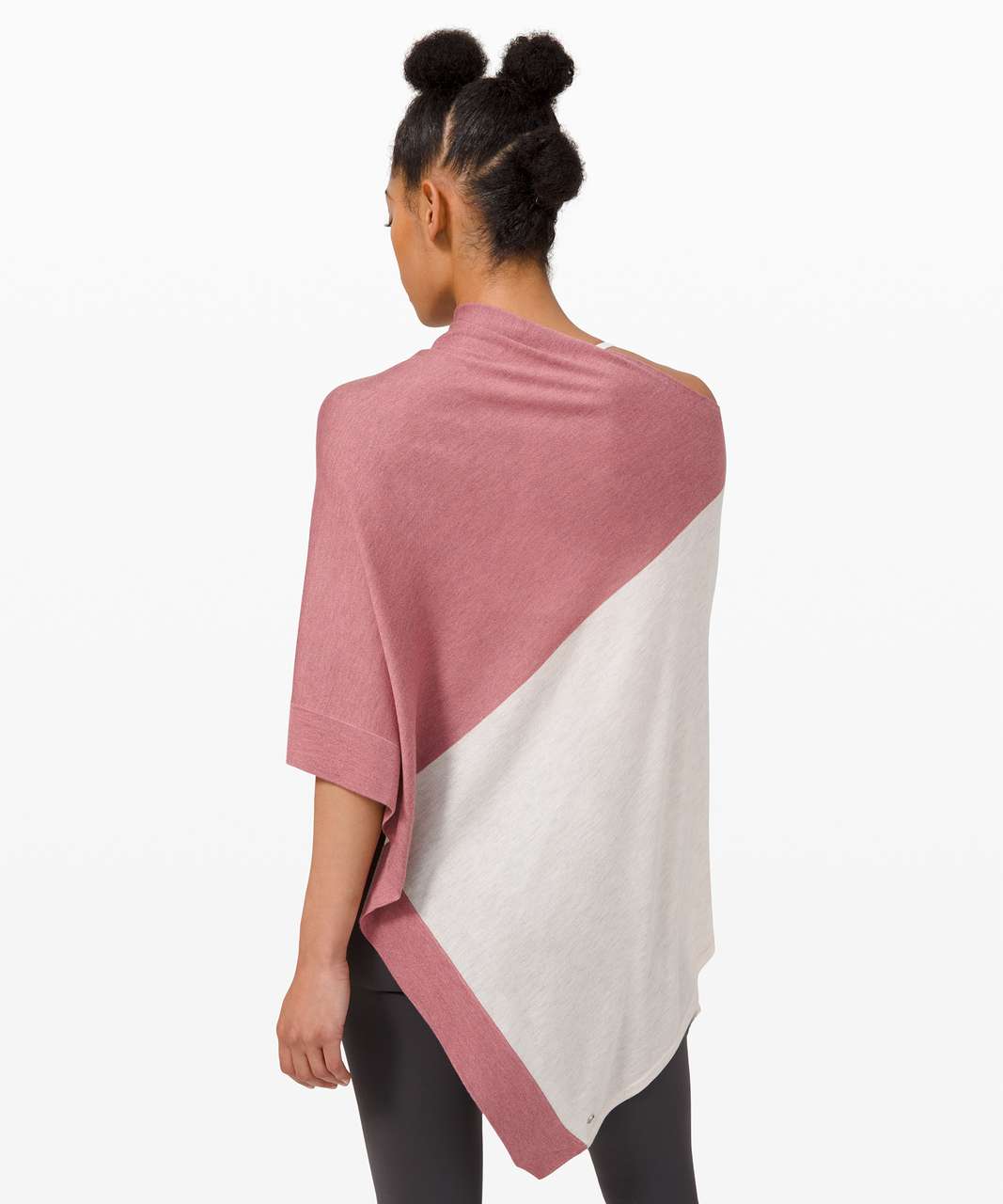 Lululemon Yin Poncho - Heathered Cherry Tint / Heathered Dune