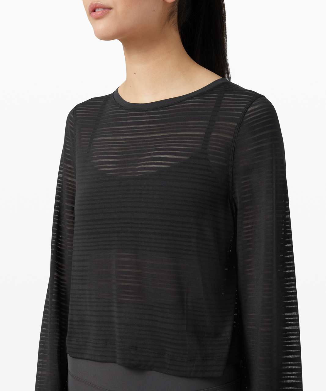 Lululemon Clear and Present Long Sleeve - Black