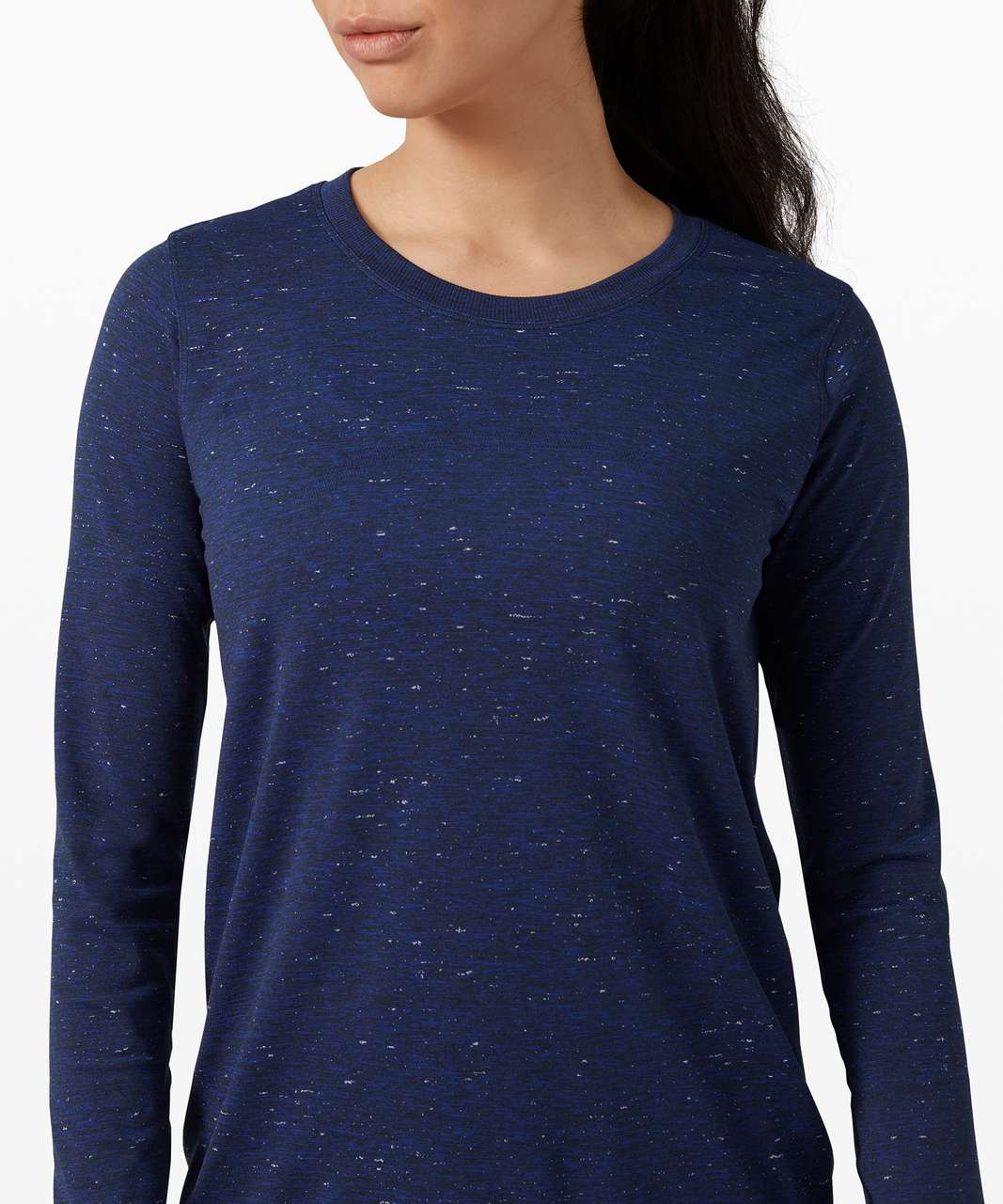 Lululemon Swiftly Relaxed Long Sleeve 2.0 - Cosmic Shift Hyper Blue / Black