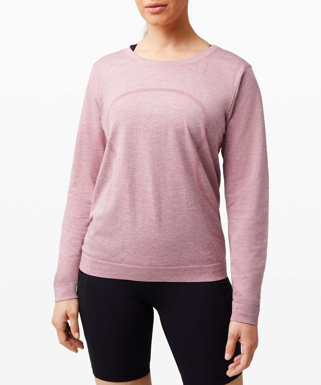 Lululemon Swiftly Relaxed Long Sleeve 2.0 - Cherry Tint / White