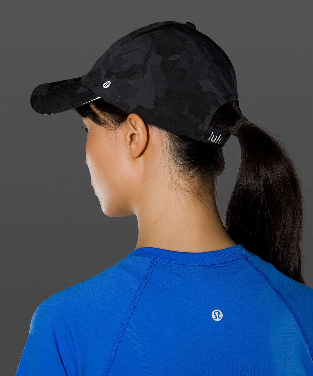 Lululemon Fast and Free Womens Run Hat - Incognito Camo Multi Grey 