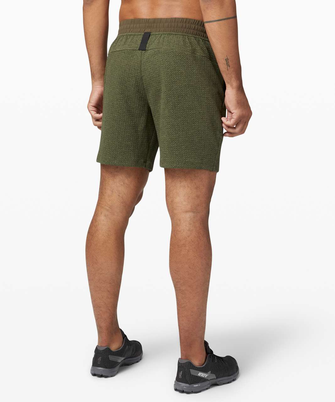 Lululemon At Ease Short 7" - Dark Olive / Black