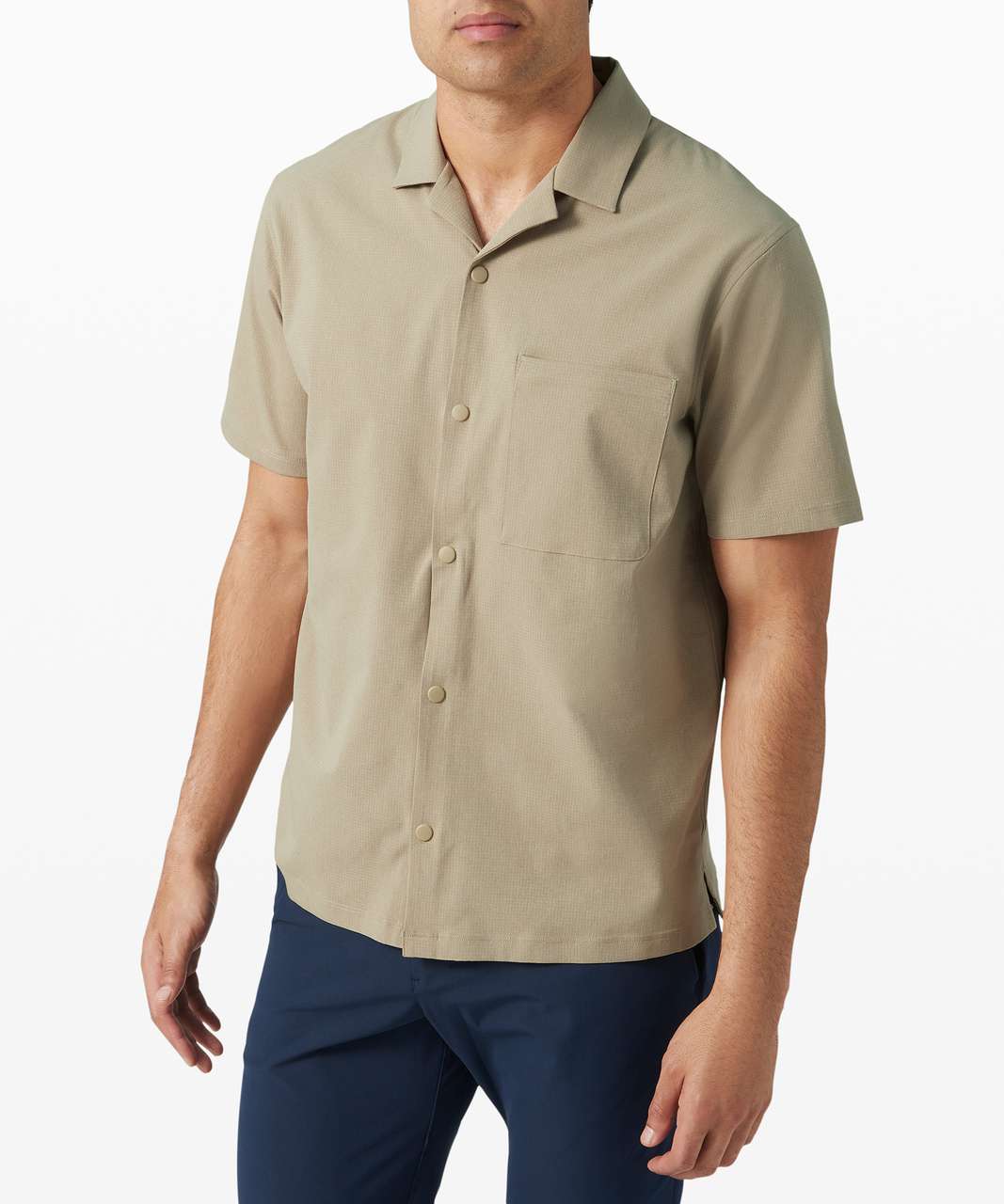 Lululemon Airing Easy Camp Collar *Short Sleeve Shirt - Tofino Sand