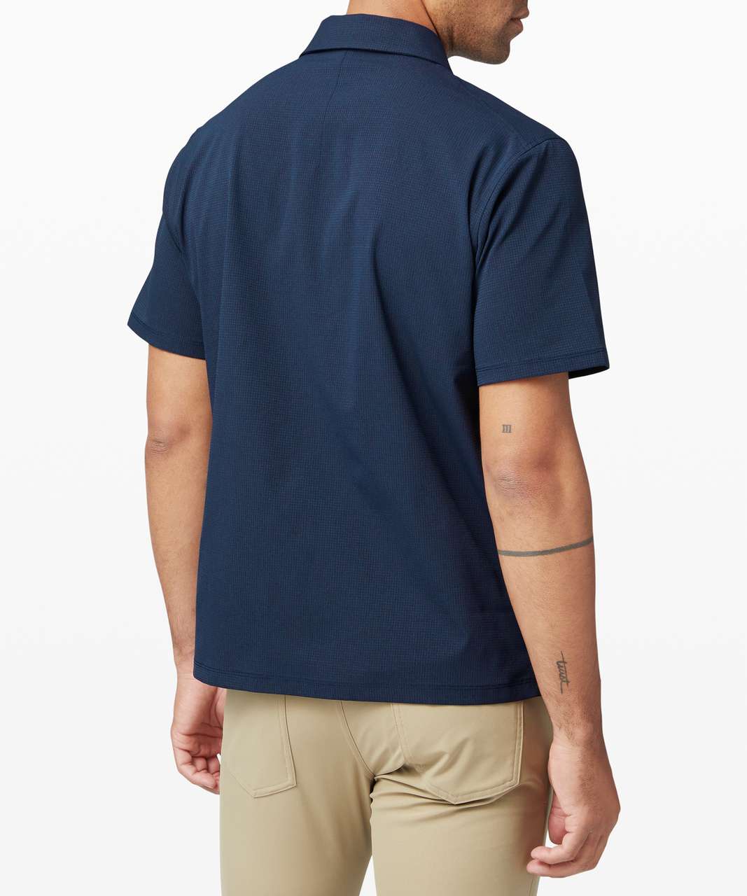 Lululemon Airing Easy Camp Collar *Short Sleeve Shirt - Nautical Navy ...