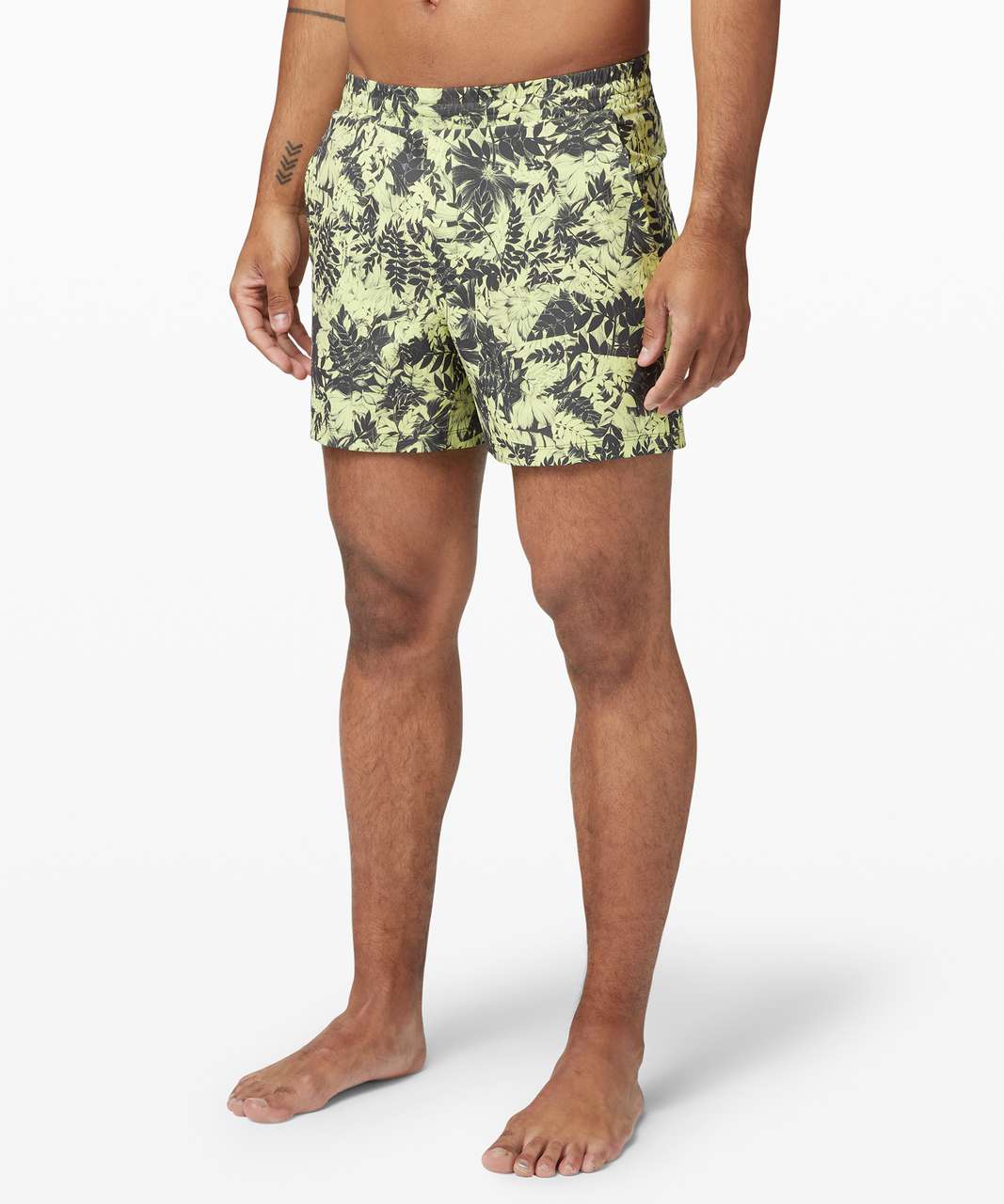 Lululemon Channel Cross Swim Short *5 - Urban Tropics Lemon Vibe