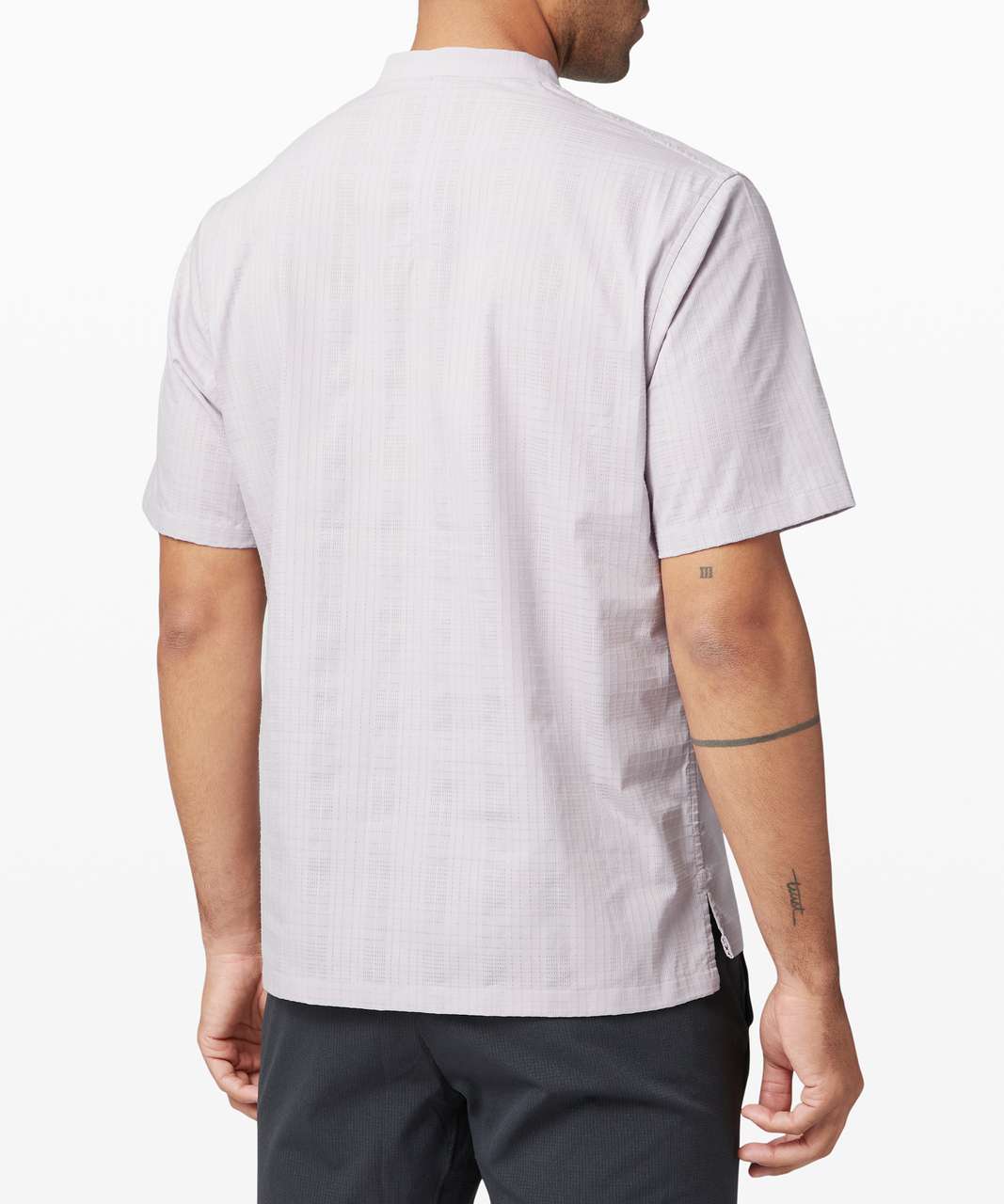 Lululemon Down to the Wire Henley *Grid - Iced Iris