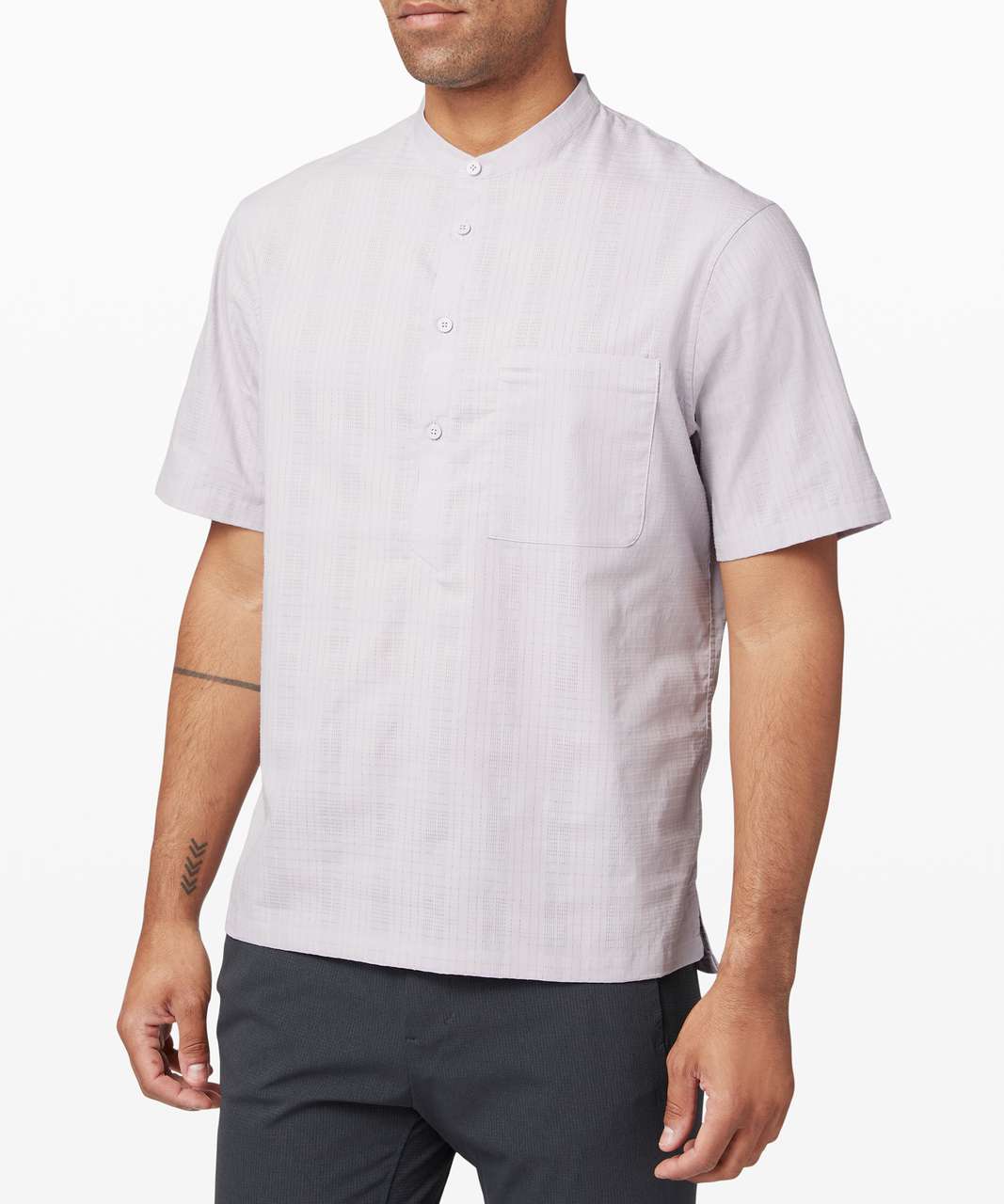 Lululemon Down to the Wire Henley *Grid - Iced Iris