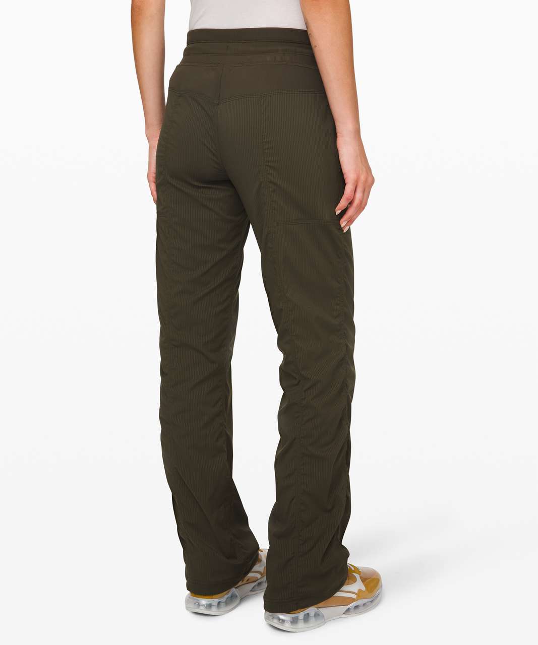 Lululemon Dance Studio Mid-Rise Crop - Medium Olive - lulu fanatics