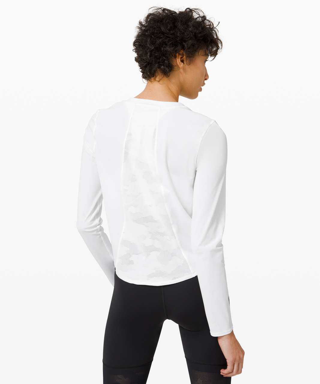 Lululemon Sheer Will Long Sleeve *Camo - White