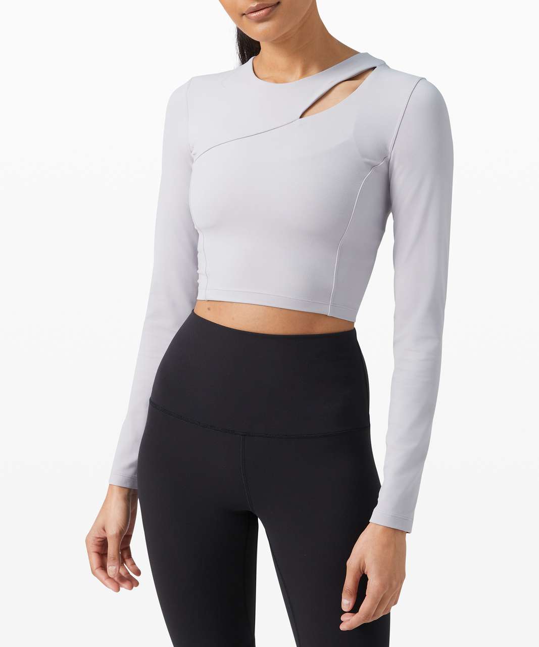 Lululemon Aligned Angles Long Sleeve - Iced Iris - lulu fanatics