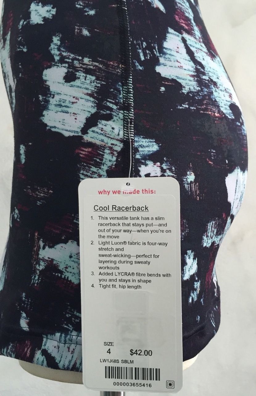 Lululemon Cool Racerback - Static Blossom Multi