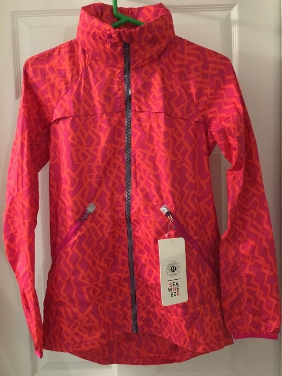 Lululemon Miss Misty Jacket - 2015 Seawheeze - Pink/Orange