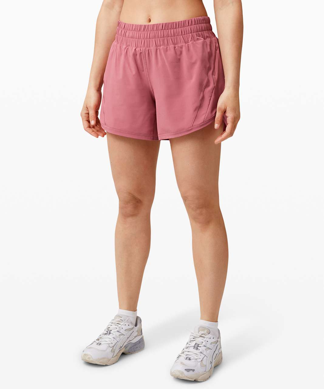 NEW Women Lululemon Track That High-Rise Lined Short 3 Icing Blue