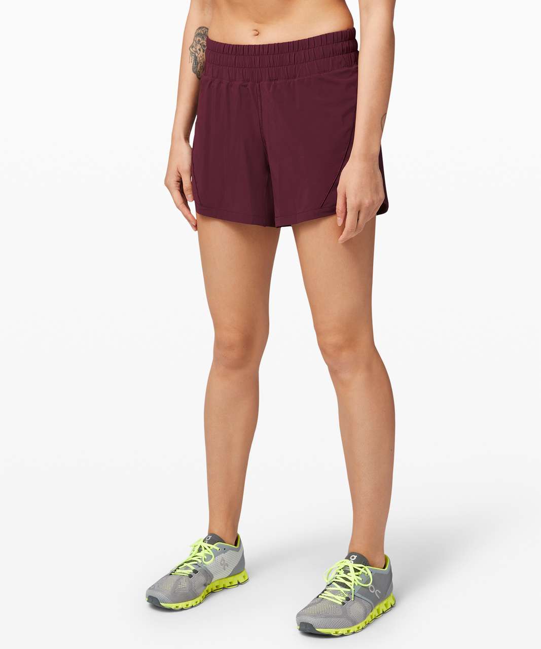 Lululemon Track That Mid-Rise Lined Short 5 - Everglade Green