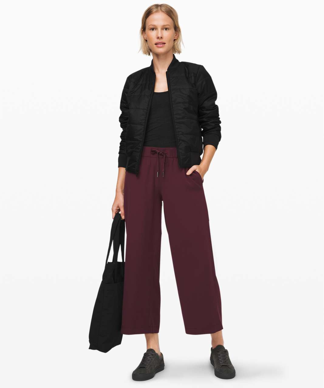 Lululemon On the Fly 7/8 Pant *28 - Cassis - lulu fanatics