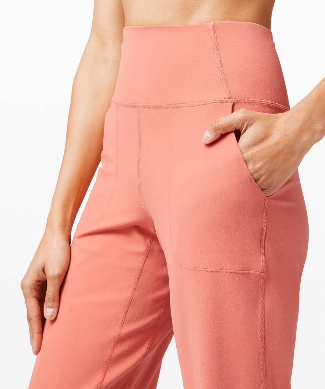 Lululemon Align Wide Leg Crop - Rustic Coral - lulu fanatics