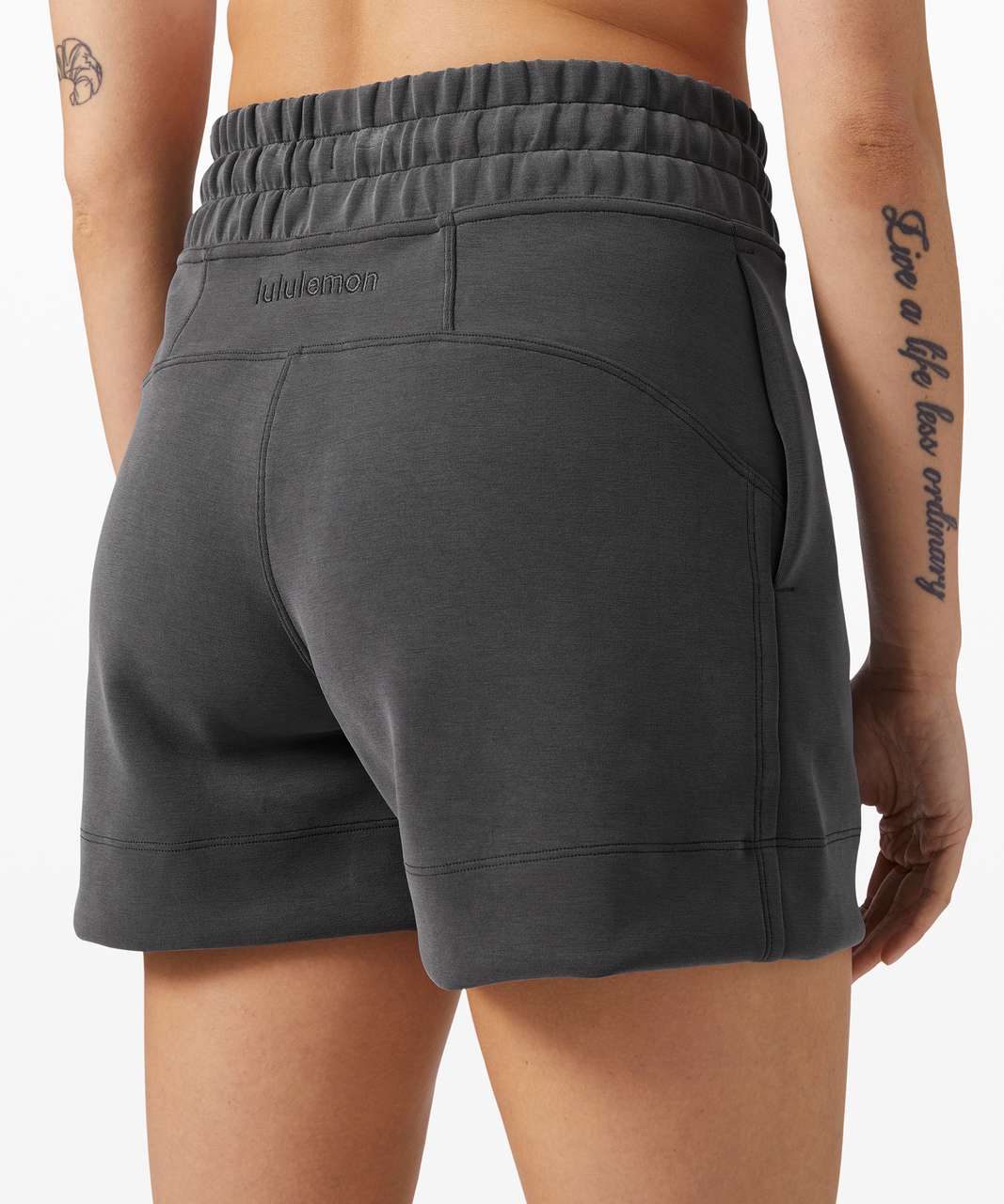 Lululemon Soft Ambitions High Rise Short 4" - Graphite Grey