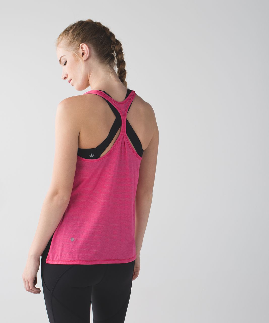 Lululemon Sweat It Out Racer - Heathered Bon Bon