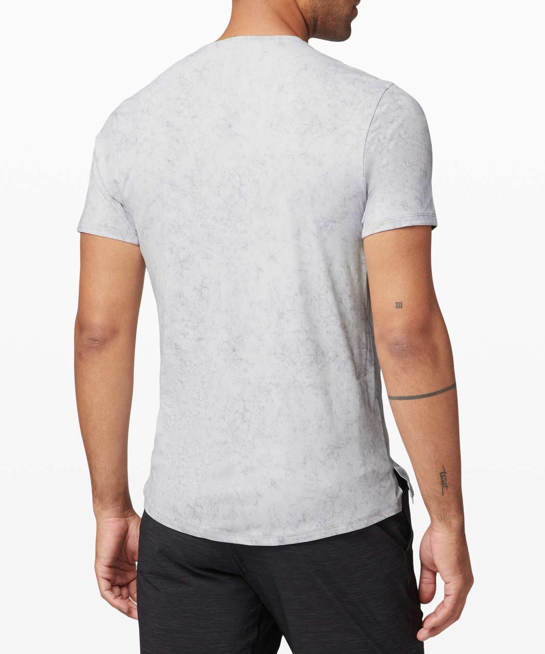 Lululemon After the Wave Short Sleeve - Gravel Dust Alpine White Multi