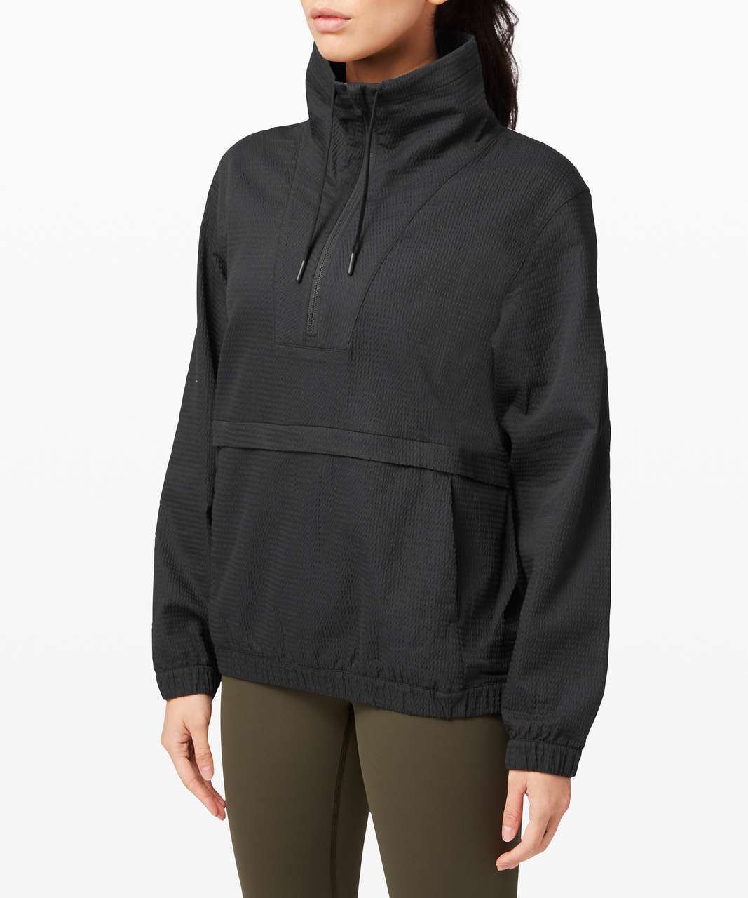 NWT [Size 8] Lululemon Womens Front Of The Pack 1/2 (Half) Zip Black