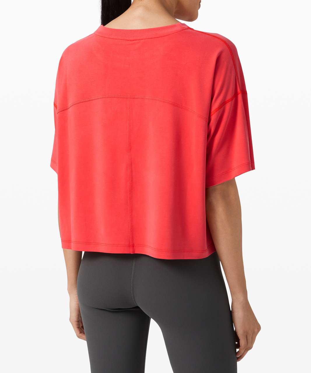 Lululemon Ease of It All Short Sleeve - Carnation Red - lulu fanatics