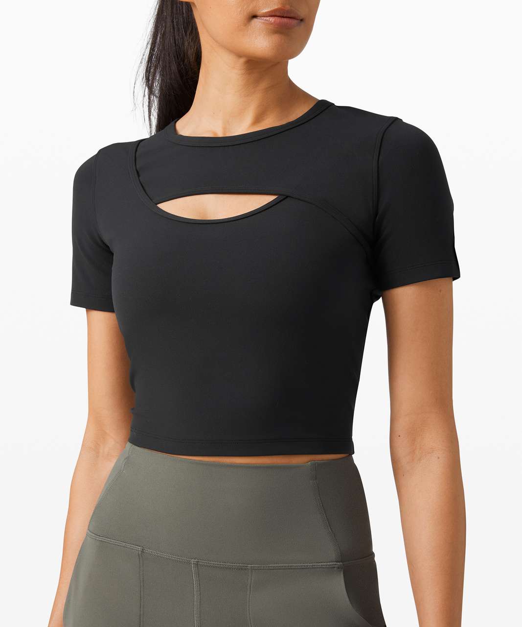 Lululemon Get Centred Short Sleeve - Black - lulu fanatics