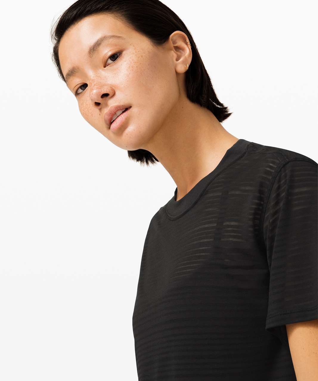 Lululemon All Yours Boyfriend Tee *Stripe - Black