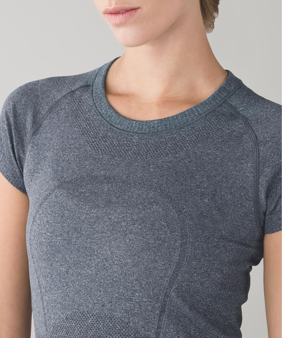 Lululemon Swiftly Tech Short Sleeve - Heathered Black