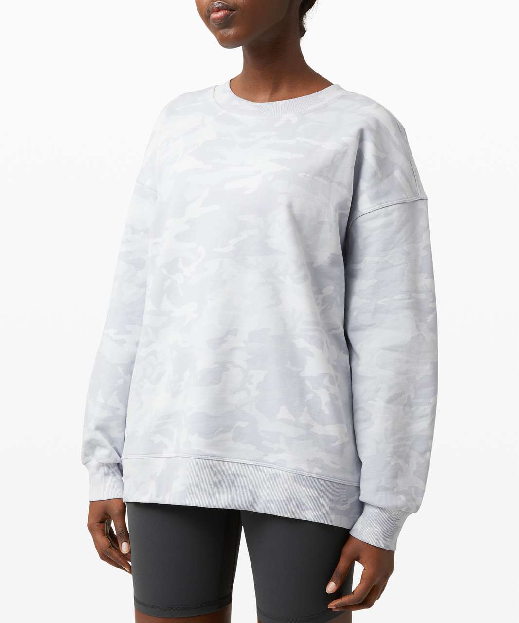 Lululemon Perfectly Oversized Crew - Incognito Camo Alpine White Multi