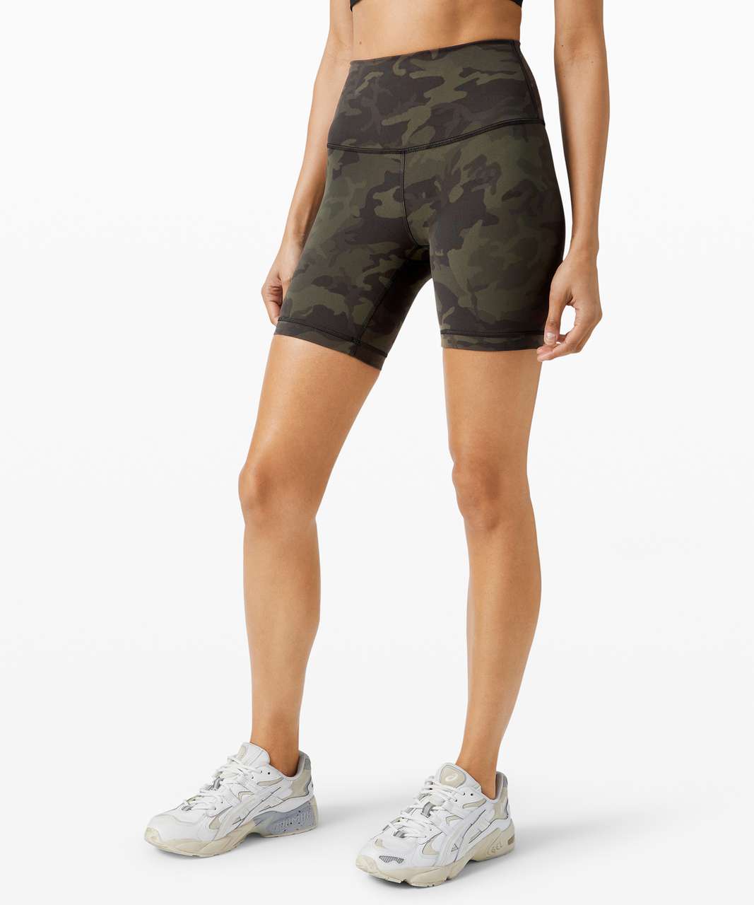 Lululemon Wunder Train High-rise Short 6 In Formation Camo Deep