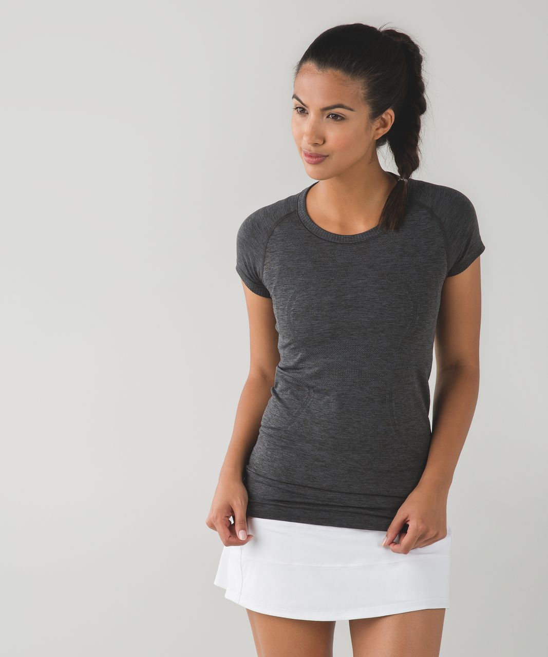 Lululemon Swiftly Tech Short Sleeve Crew - Heathered Dark Slate