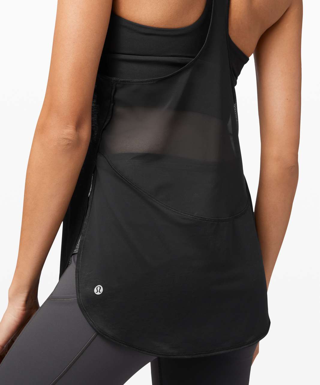 Lululemon Twist Around 2-in-1 Tank - Black / Black - lulu fanatics