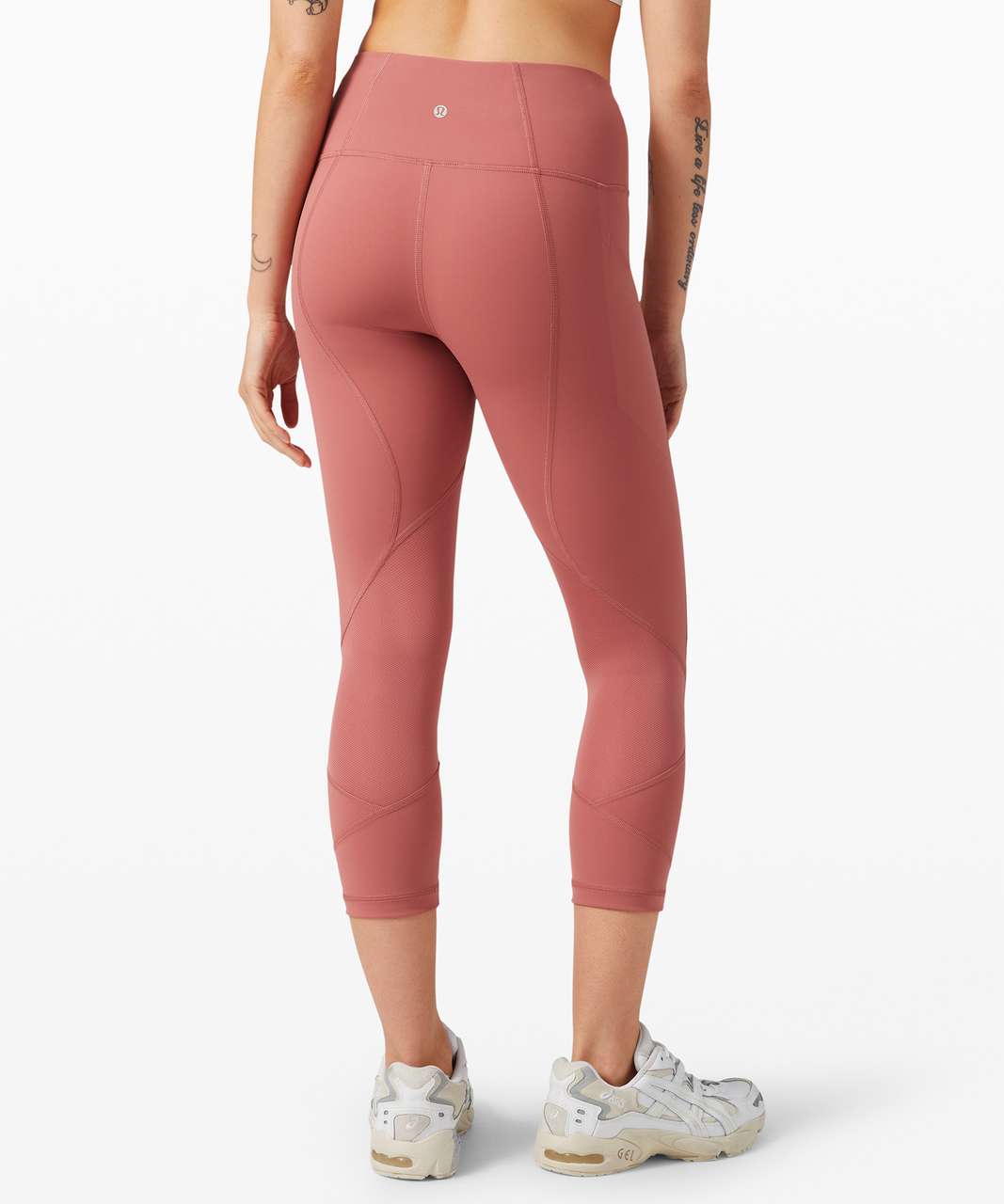 Lululemon Pace Rival High-Rise Crop 22" - Cherry Tint