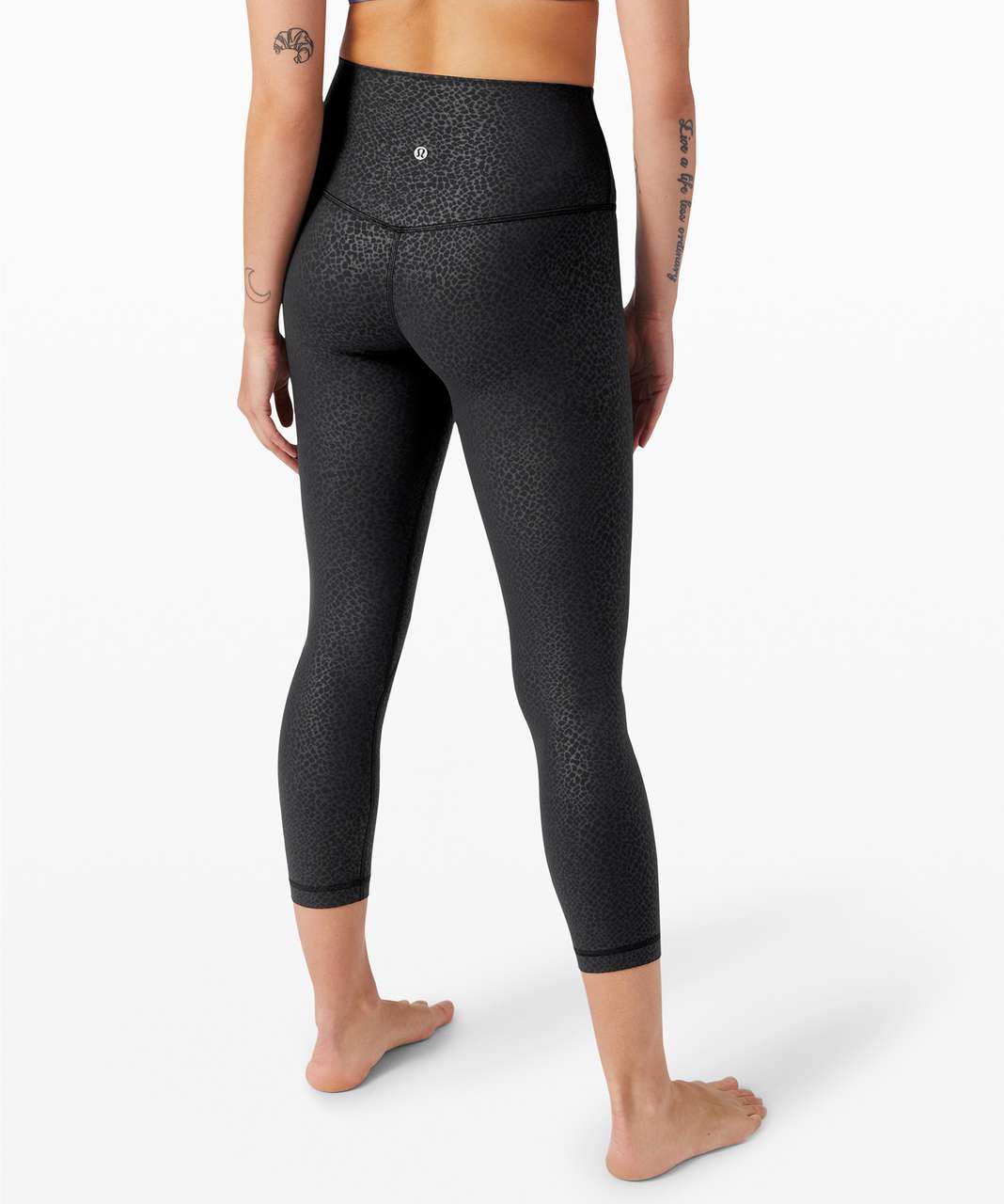 Lululemon Align Crop 23" - Formulate Emboss Black