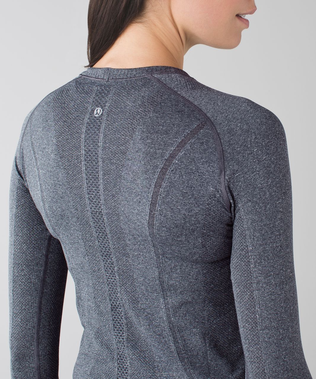 Lululemon Swiftly Tech Long Sleeve - Heathered Black - lulu fanatics