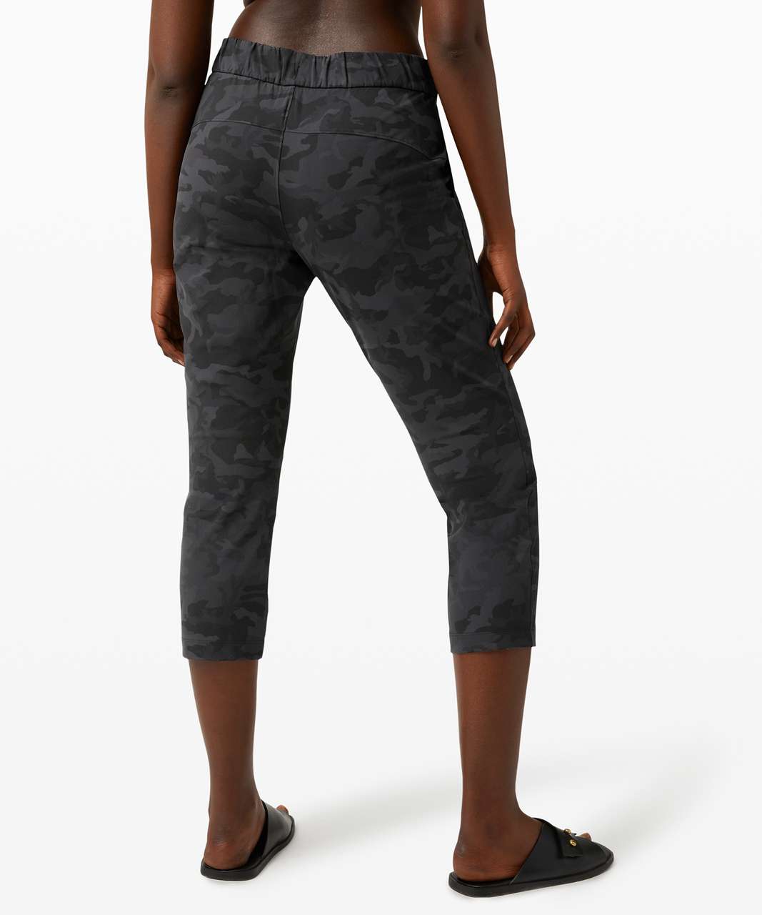 LULULEMON ON THE Fly 7/8 Pant Formation Camo Deep Coal Multi