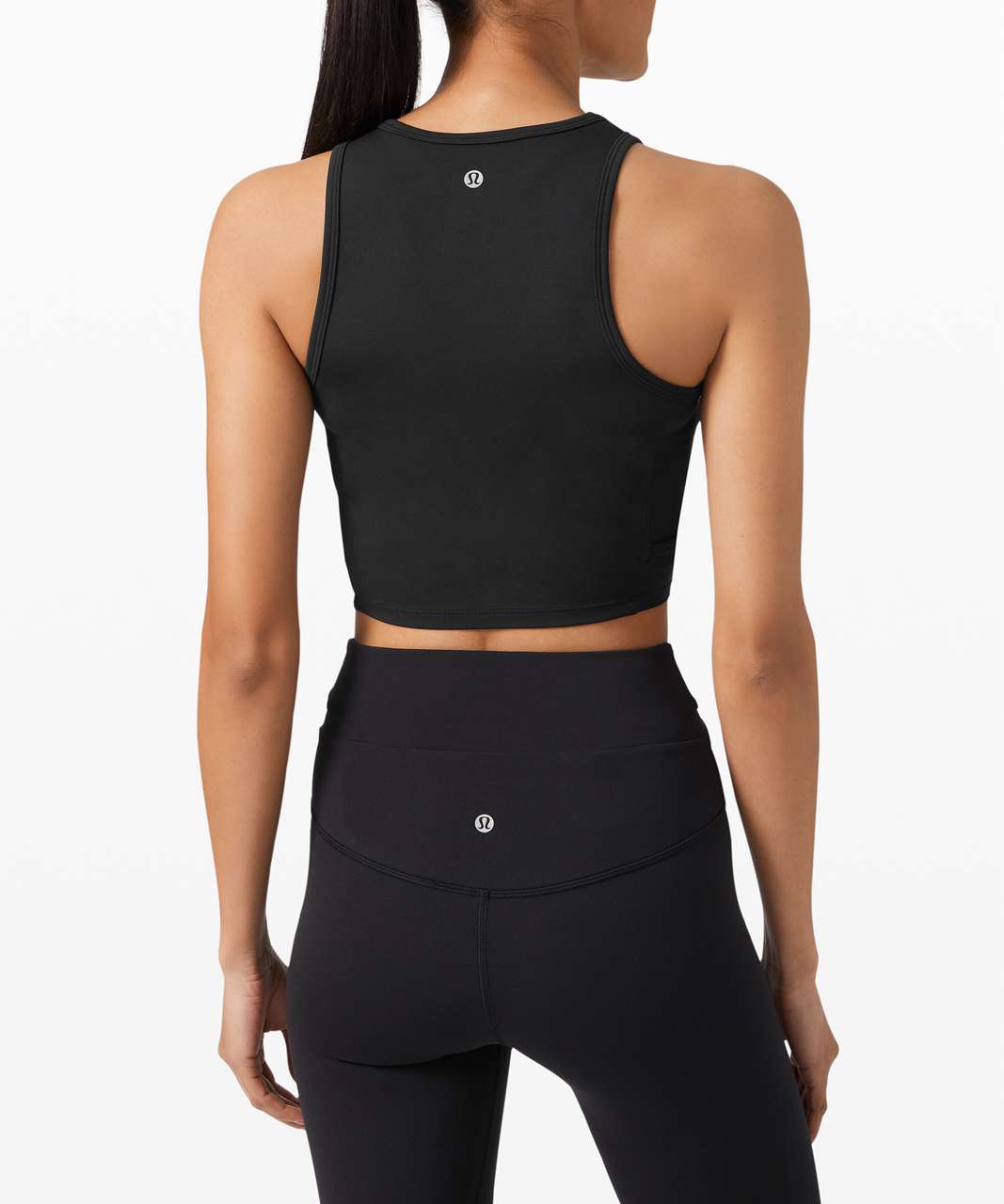 Lululemon Align Ribbed High-Neck Tank Top - Black - lulu fanatics