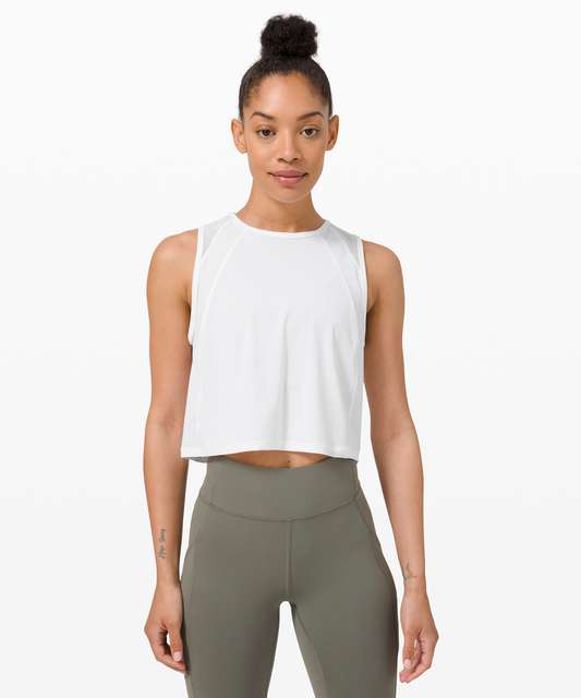 Lululemon Sculpt Cropped Tank Top - Dark Lavender - lulu fanatics