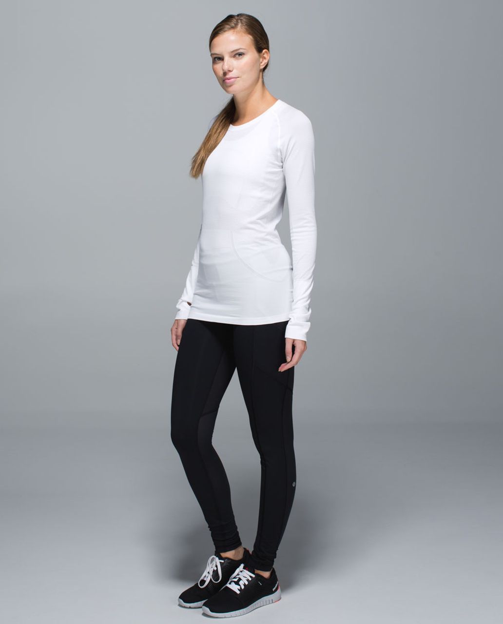 Lululemon White Long Sleeve Top