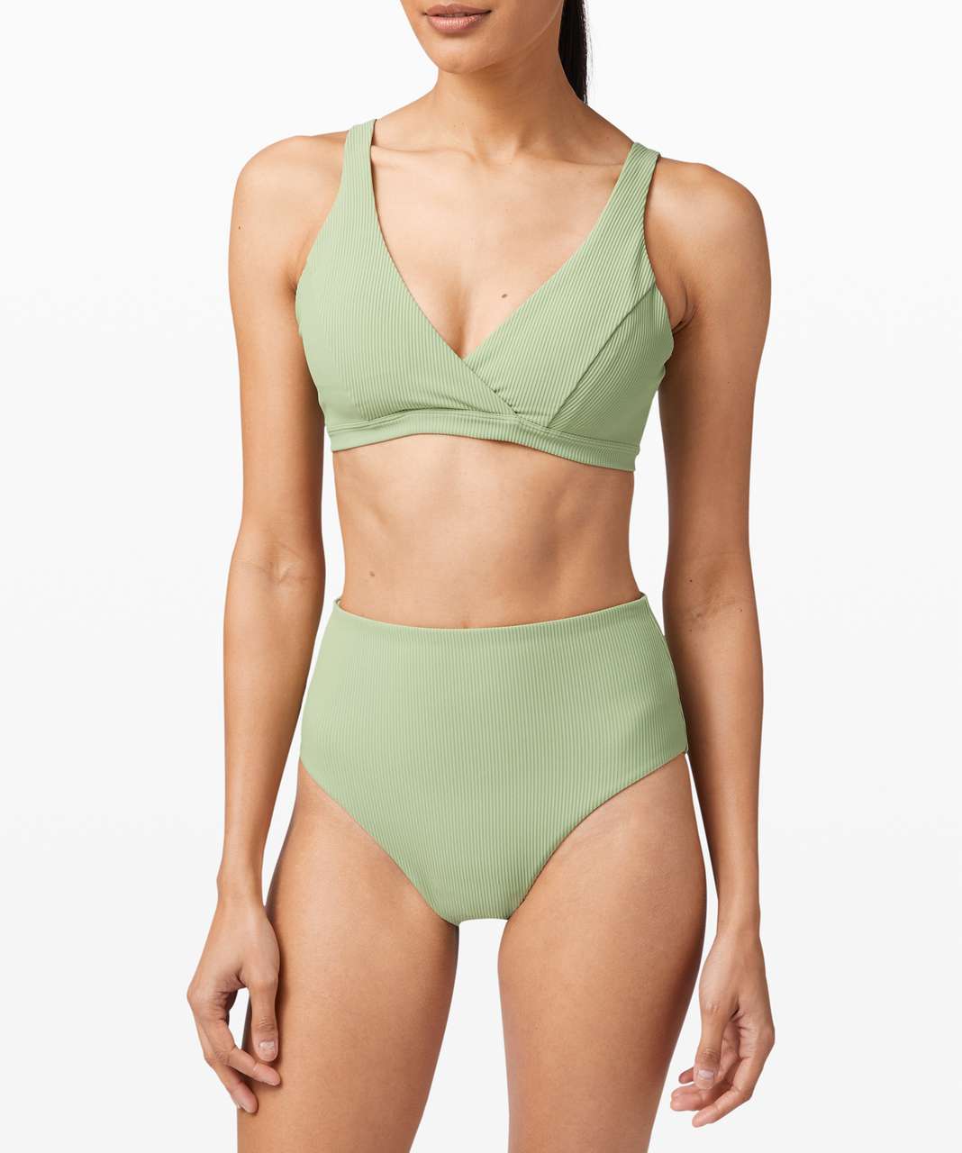 Lululemon Clear Waters Bikini Top - Vista Green